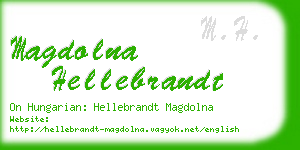 magdolna hellebrandt business card